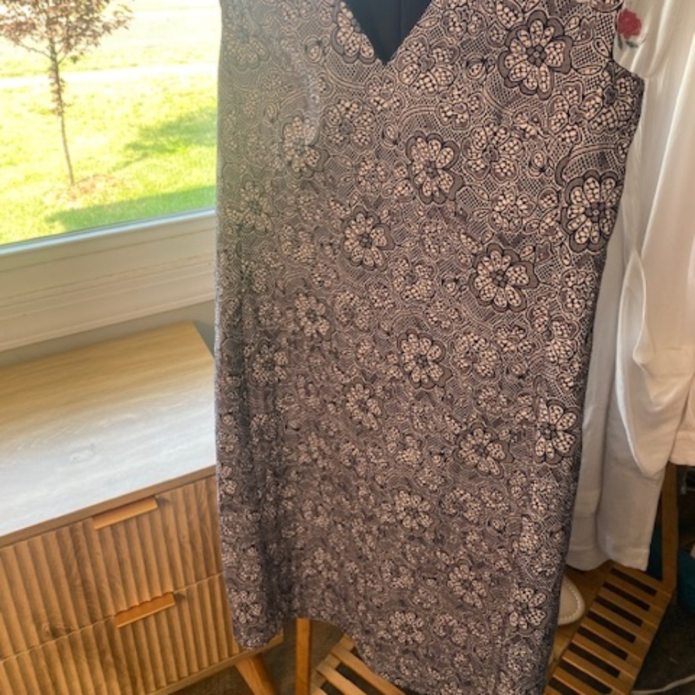 Karl Lagerfeld Paris dress in navy and white